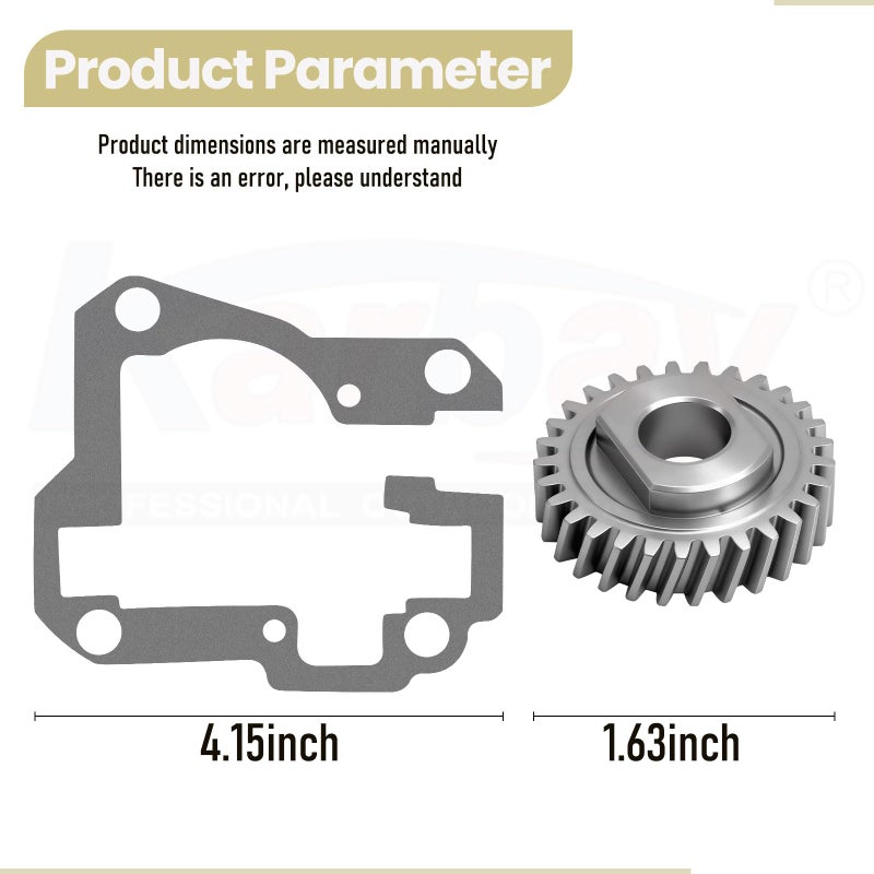 Karbay 9706529 W11086780 Replacement Gear Parts for Worm 9703543 1094120 9703543 AH774065 EA774065 PS774065 WP9706529 with the 9709511 Gasket and 9703680 Circlip - Image 2